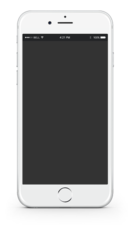 iPhone showing mobile Canvas site